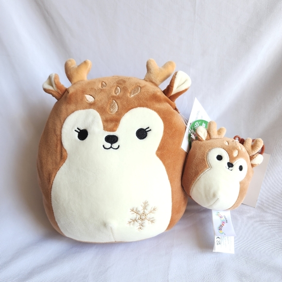 Squishmallows NWT 8" and clip 3.5" Dawn the deer stuffed animal - Picture 1 of 4